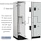 Salsbury Industries 2 Tier 'S' Designer Locker, 54"Wx76"Hx24"D, 6 Door, Gray 18-27364GRY - alternate 6
